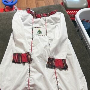 KREWE Festive White Dress with Red Accents